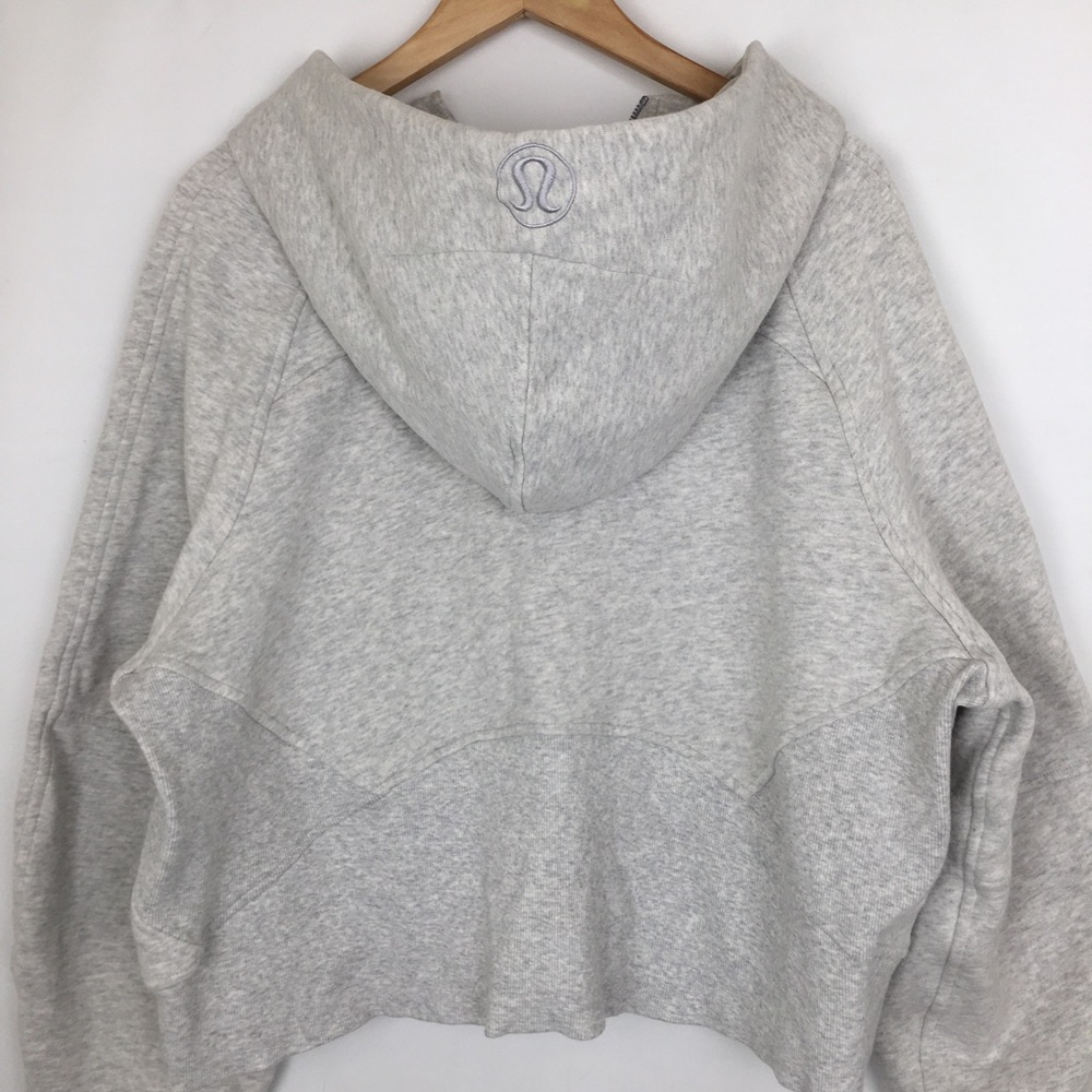 Lululemon Scuba Hoodie Gray Women’s Size XL/XXL Thick Sweatshirt Fabric - Picture 11 of 14